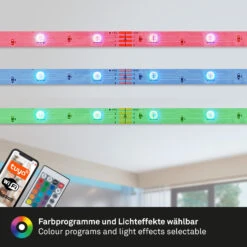 Smart RGB LED Band 500 Cm Weiß 16 Smart RGB LED Band 500 Cm Weiß -Briloner Store wifi rgb led flexband 5m 8c2cb410c317660a1ec46a1bcfb2b1bf