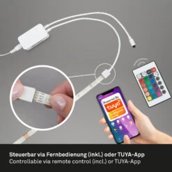 Smart RGB LED Band 500 Cm Weiß 12 Smart RGB LED Band 500 Cm Weiß -Briloner Store wifi rgb led flexband 5m aa14cf800d1396d80aa413f2168e2677