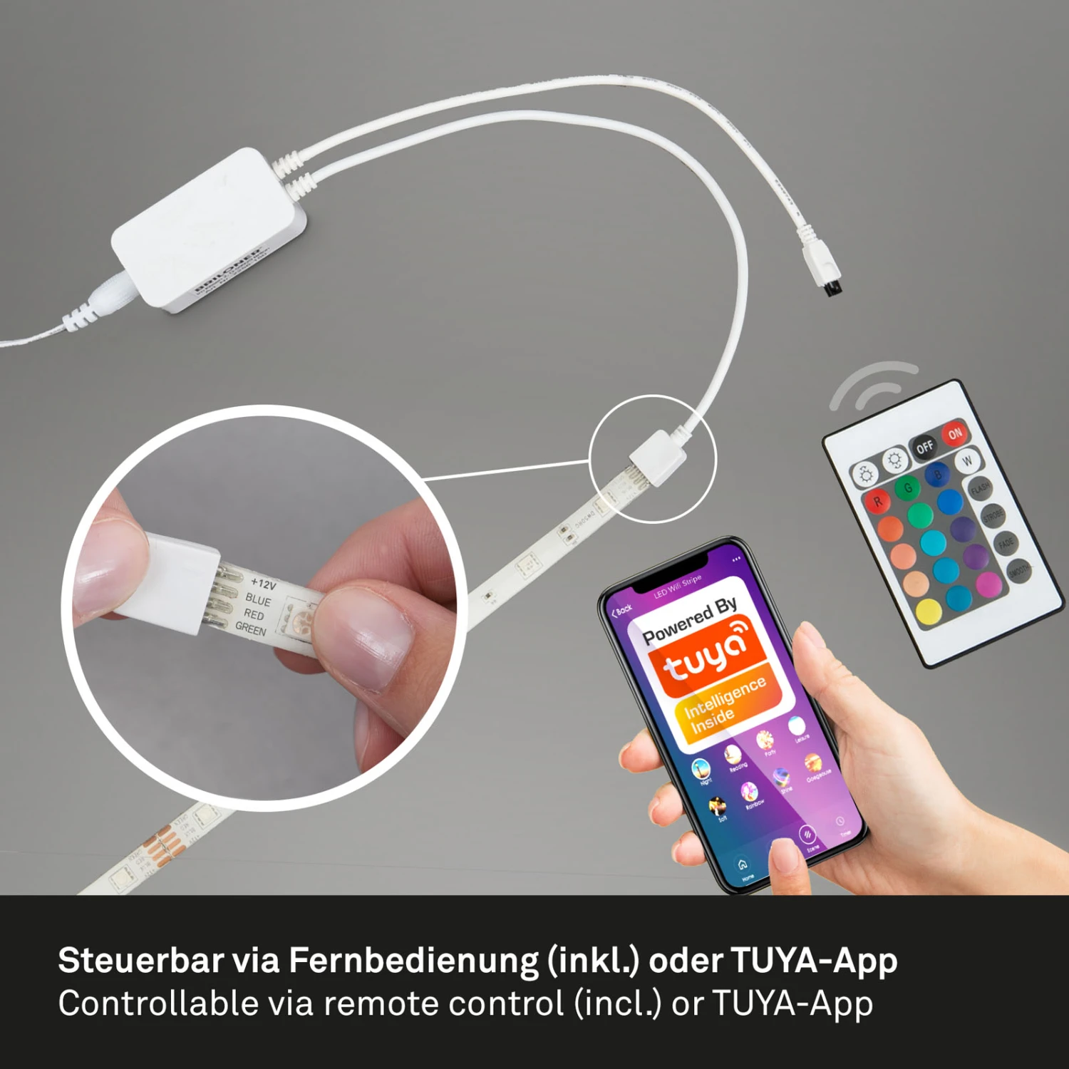 Smart RGB LED Band 500 Cm Weiß 3 Smart RGB LED Band 500 Cm Weiß – Bild 3