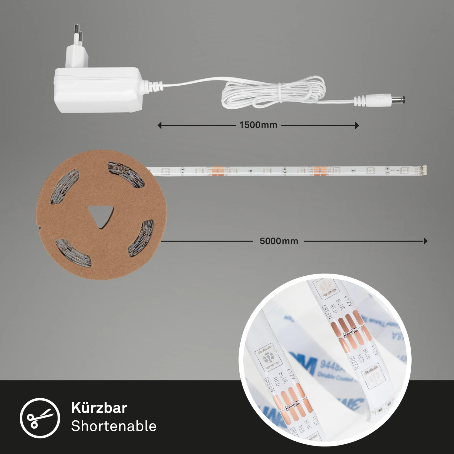 Smart RGB LED Band 500 Cm Weiß 4 Smart RGB LED Band 500 Cm Weiß – Bild 4